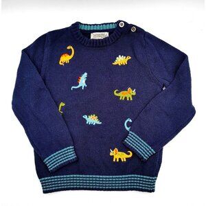 Ministry Of Rascals Blue Cotton Dinosaur Sweater Pullover SIZE 4T